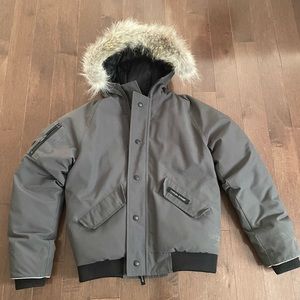 Youth grey Canada Goose winter coat